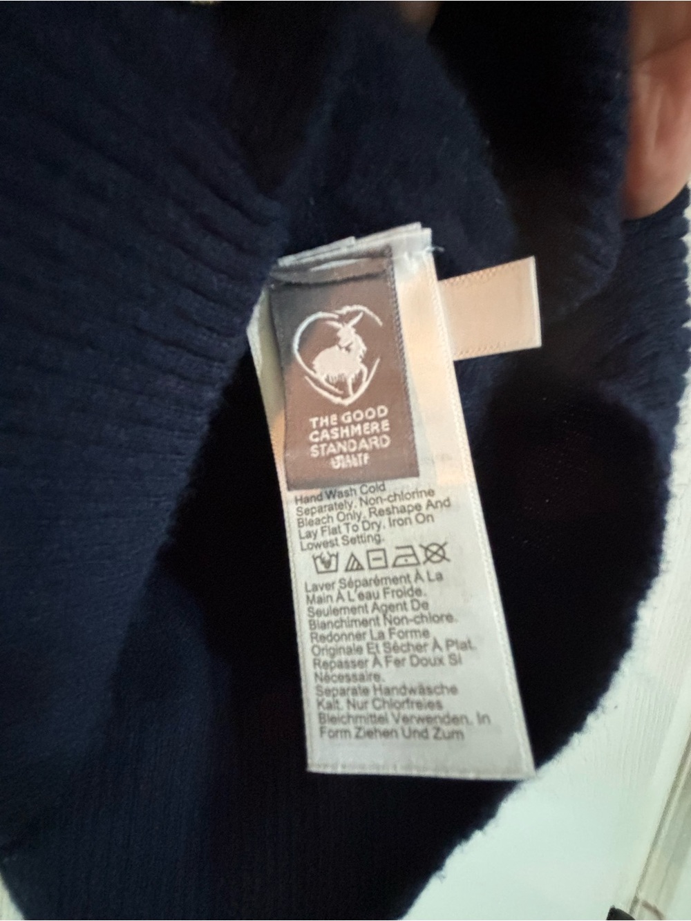 J. Crew Navy Cable-Knit Cashmere Button Vest with Gold-Tone Buttons - Picture 8 of 12
